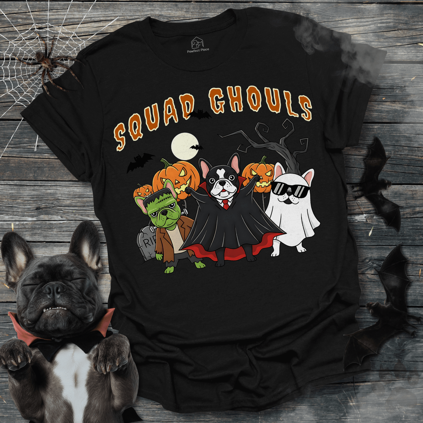 Squad Ghouls - Halloween Frenchie Tee - PawfectPlace