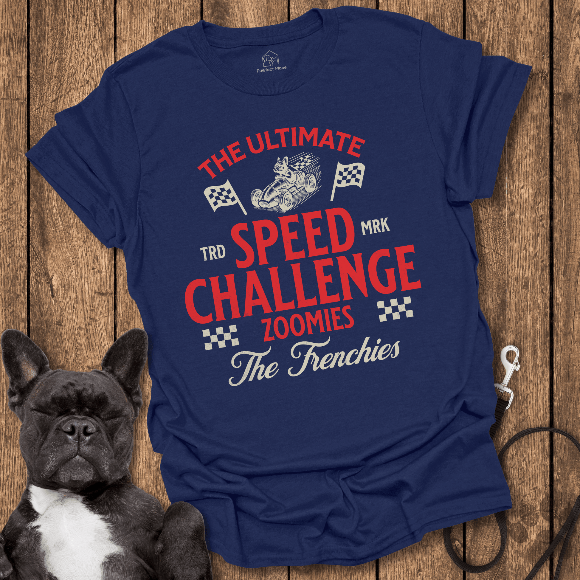 Ultimate Speed Challenge, Zoomies - Frenchie Tee - PawfectPlace