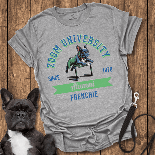 Zoom University - Frenchie Tee - PawfectPlace