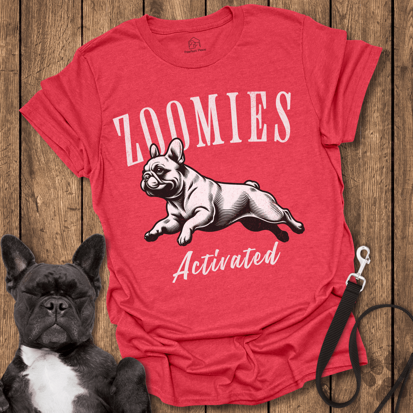 Zoomies Activated - Frenchie Tee - PawfectPlace