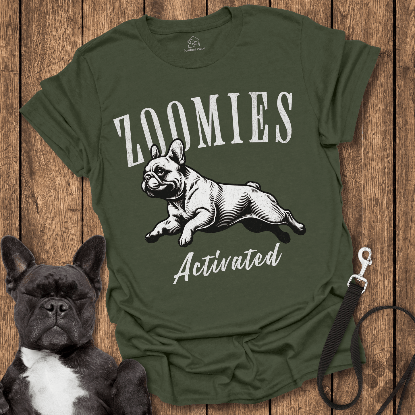 Zoomies Activated - Frenchie Tee - PawfectPlace